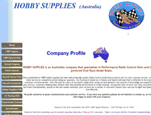 Tablet Screenshot of hobbysupplies.com.au